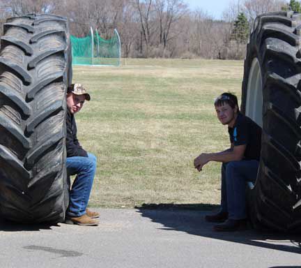 Tractor - two boys